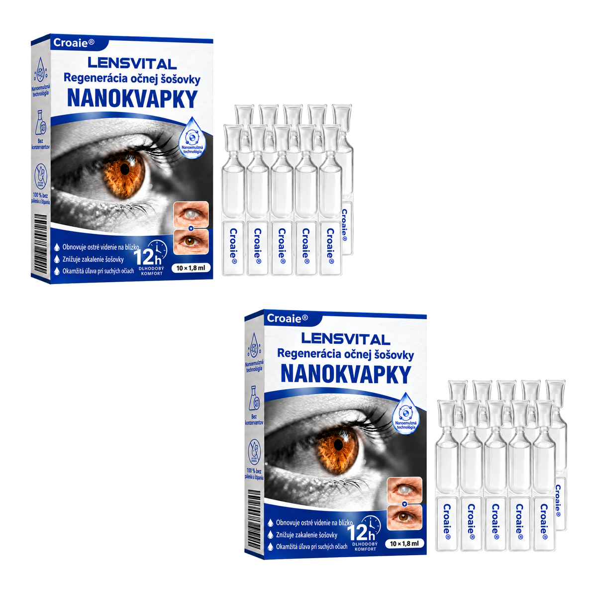 🇸🇰👨‍⚕️✅ Croaie® Nano kvapky na regeneráciu degenerujúcej očnej šošovky