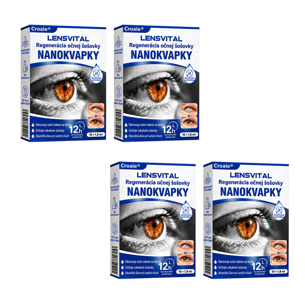 🇸🇰👨‍⚕️✅ Croaie® Nano kvapky na regeneráciu degenerujúcej očnej šošovky