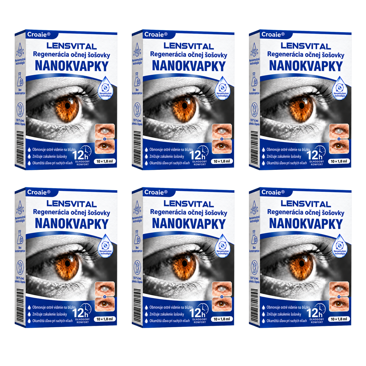 🇸🇰👨‍⚕️✅ Croaie® Nano kvapky na regeneráciu degenerujúcej očnej šošovky